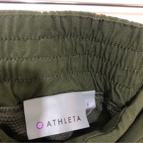 Athleta Chelsea Cargo Skort Tennis Skirt With Shorts Activewear Olive Green 6 - Picture 9 of 9